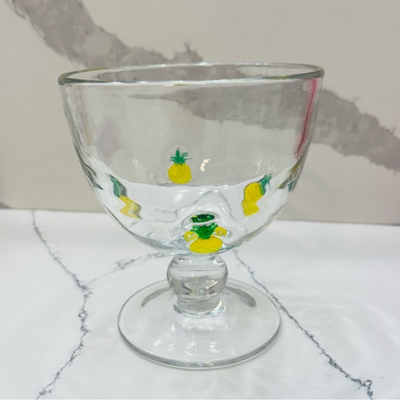 Anthropologie Penelope Pineapple Goblet Glass - Picture 2 of 4